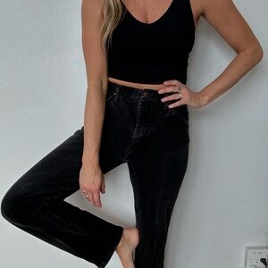 Wrangler Women's High Rise Black Jeans